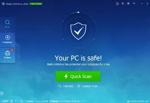 Скриншот №1 к программе Baidu Antivirus