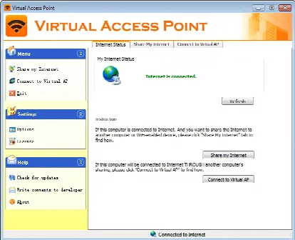 Скриншот №1 к программе Virtual Access Point