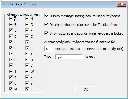 Скриншот №1 к программе Toddler Keys