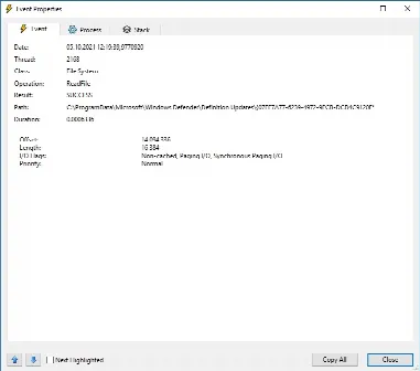 Скриншот №2 к программе Process Monitor