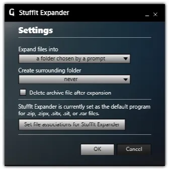 Скриншот №2 к программе StuffIt Expander 2011