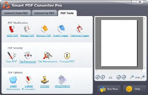 Скриншот №2 к программе Smart PDF Converter Pro