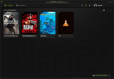 Скриншот №1 к программе NVIDIA GeForce Experience