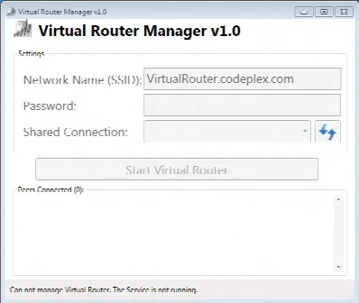 Скриншот №1 к программе Virtual Router Manager