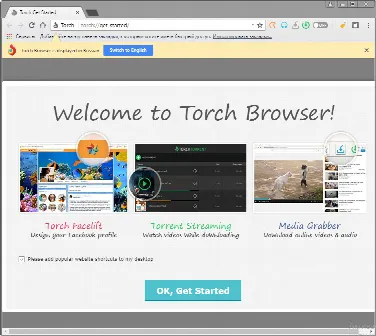 Скриншот №1 к программе Torch Browser