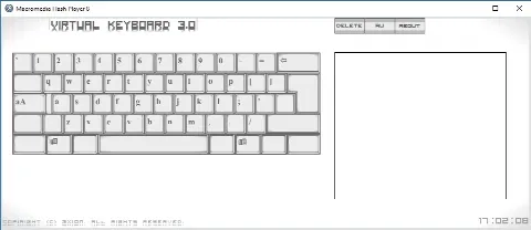 Скриншот №1 к программе Virtual Keyboard