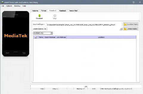 Скриншот №1 к программе SP Flash Tool