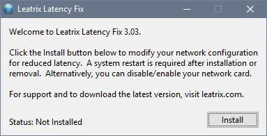 Скриншот №1 к программе Leatrix Latency Fix