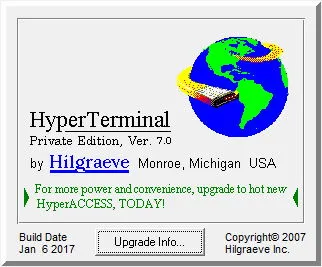 Скриншот №1 к программе HyperTerminal