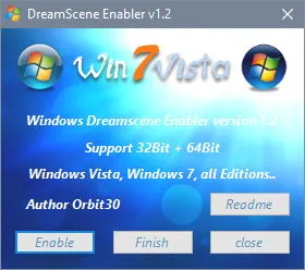 Скриншот №1 к программе DreamScenes Enabler