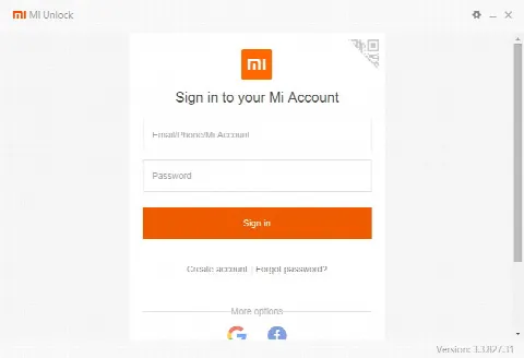 Скриншот №2 к программе Mi Unlock