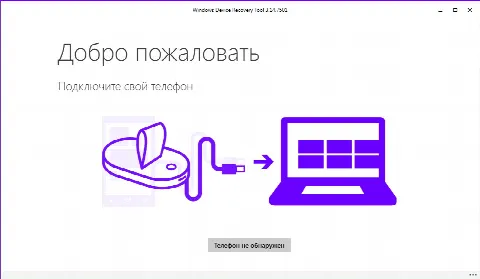 Скриншот №1 к программе Windows Device Recovery Tool