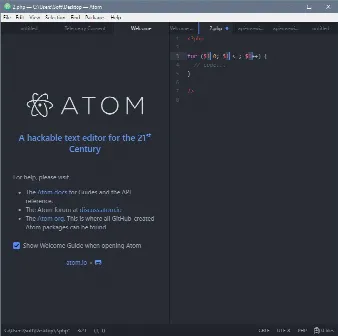 Скриншот №1 к программе Atom