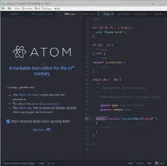 Скриншот №2 к программе Atom