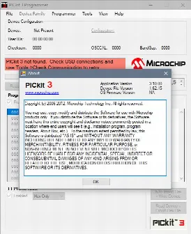 Скриншот №2 к программе PICkit3 Programmer Application