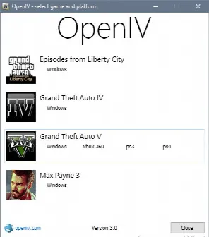 Скриншот №1 к программе OpenIV