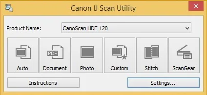 Скриншот №1 к программе IJ Scan Utility