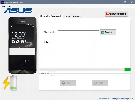 Скриншот №1 к программе Zenfone Flash Tool