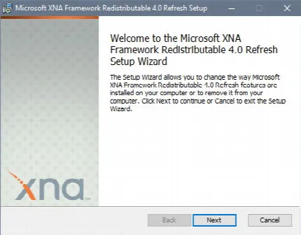 Скриншот №1 к программе XNA Framework Redistributable