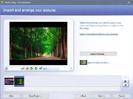 Скриншот №2 к программе Microsoft Photo Story