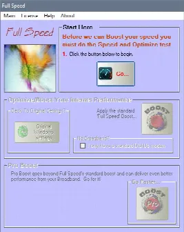 Скриншот №1 к программе Full Speed