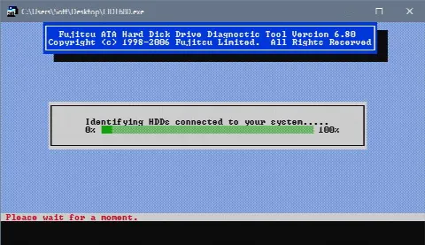 Скриншот №3 к программе Fujitsu Diagnostic