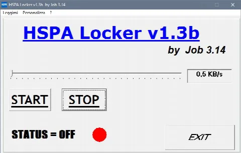 Скриншот №1 к программе HSPA Locker