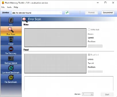 Скриншот №2 к программе Flash Memory Toolkit