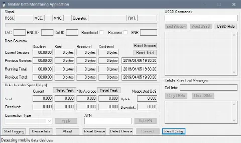 Скриншот №1 к программе Mobile Data Monitoring Application