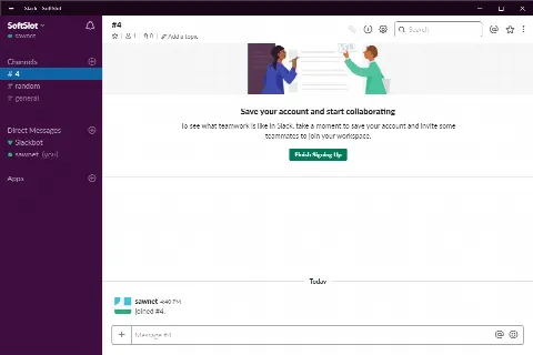 Скриншот №1 к программе Slack