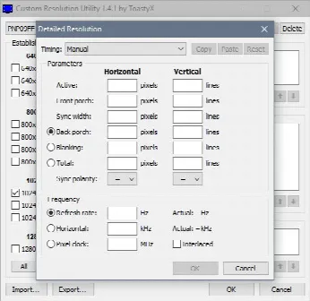 Скриншот №2 к программе Custom Resolution Utility - CRU