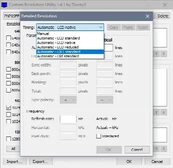 Скриншот №3 к программе Custom Resolution Utility - CRU