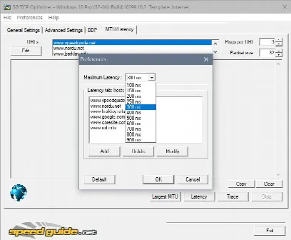 Скриншот №5 к программе TCP Optimizer