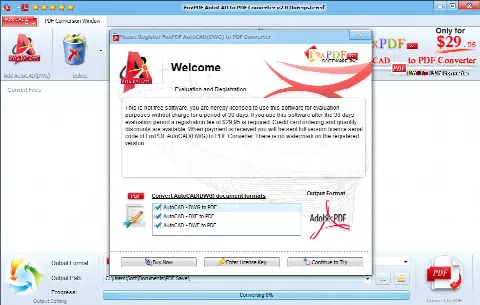 Скриншот №1 к программе FoxPDF DWG to PDF Converter