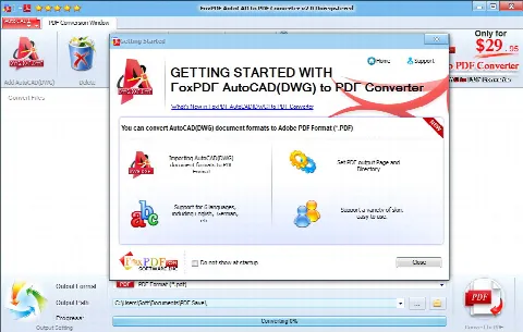 Скриншот №2 к программе FoxPDF DWG to PDF Converter