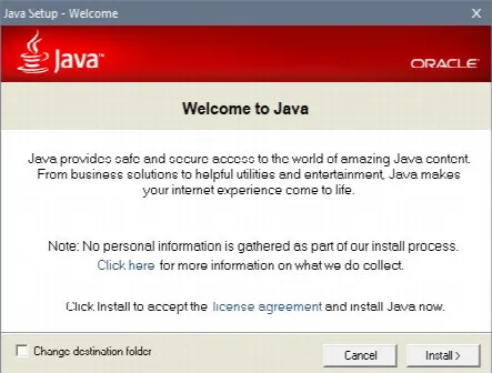 Скриншот №1 к программе Java 7