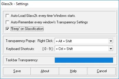 Скриншот №1 к программе Glass2k