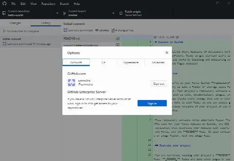 Скриншот №3 к программе GitHub Desktop