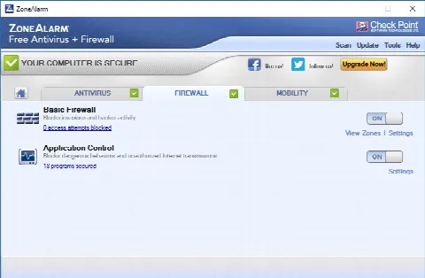 Скриншот №3 к программе ZoneAlarm Free Antivirus + Firewall
