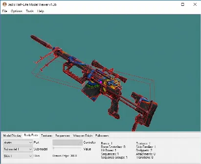 Скриншот №2 к программе Jeds Half-Life Model Viewer