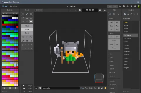Скриншот №2 к программе MagicaVoxel