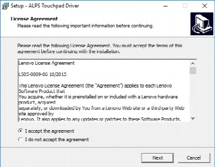 Скриншот №1 к программе ALPS Touchpad Driver