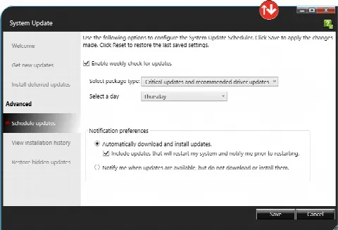 Скриншот №2 к программе Lenovo System Update