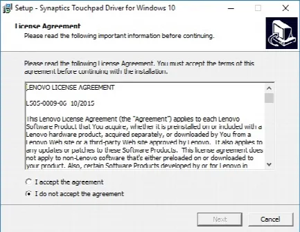 Скриншот №1 к программе Synaptics Touchpad Driver для Windows 10