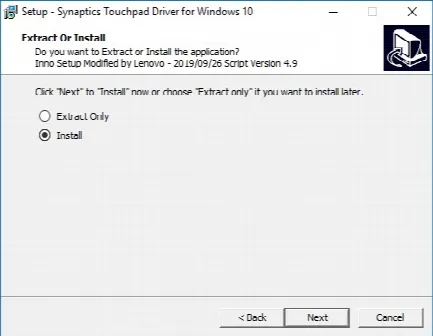 Скриншот №2 к программе Synaptics Touchpad Driver для Windows 10