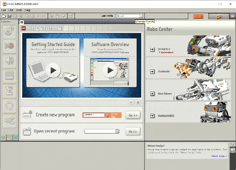 Скриншот №1 к программе LEGO MINDSTORMS NXT