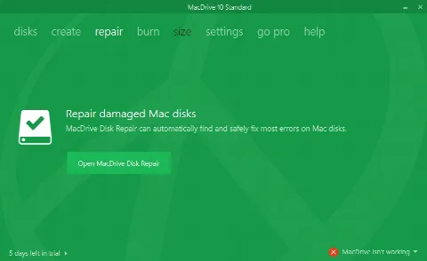 Скриншот №3 к программе MacDrive Standard