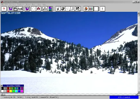 Скриншот №1 к программе Brush Strokes Image Editor