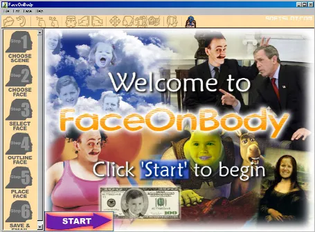 Скриншот №1 к программе FaceOnBody