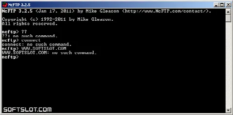 Скриншот №1 к программе NcFTP Client